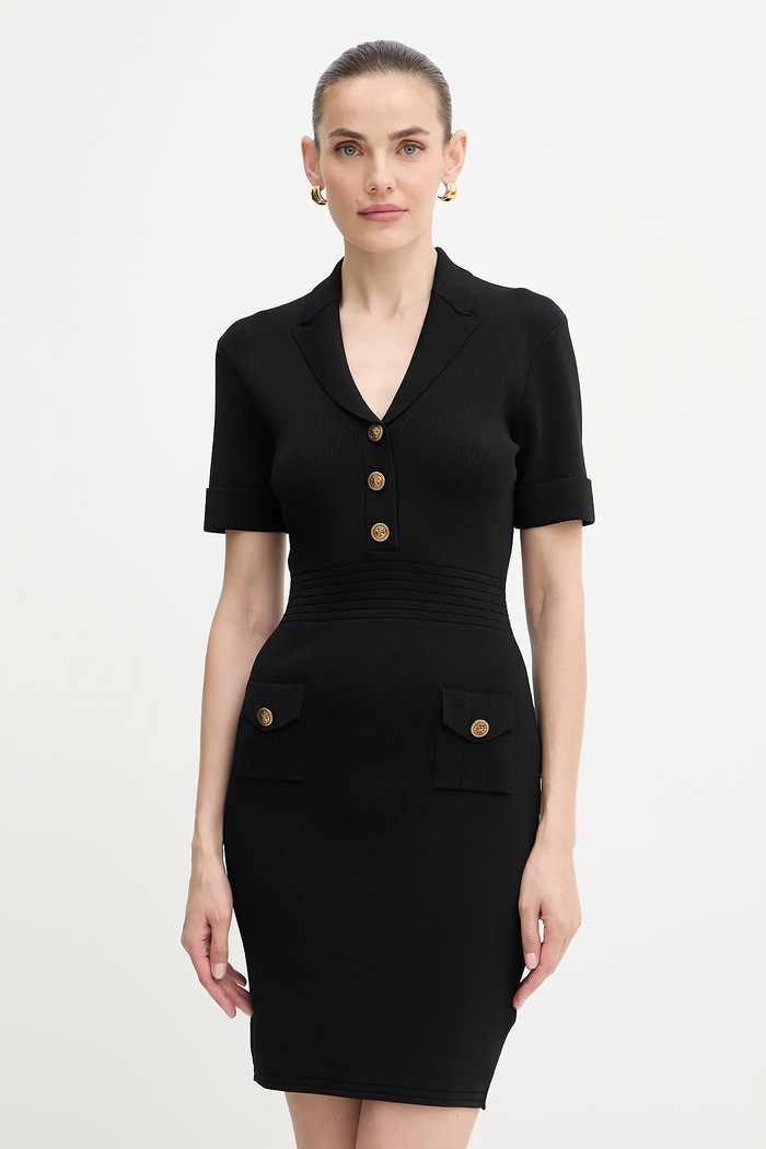 Šaty Guess FELICITY mini černá W5YK29.Z0130