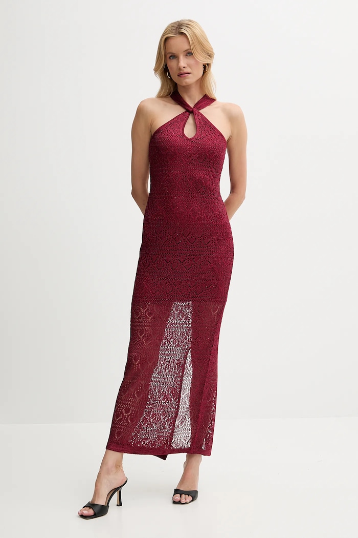 Îmbrăcăminte Guess rochie CYNTHIA W5YK48.Z37G0 rosu