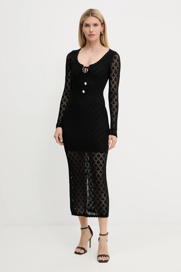 Šaty Guess ALBA W5YK85.Z0010 černá AW25
