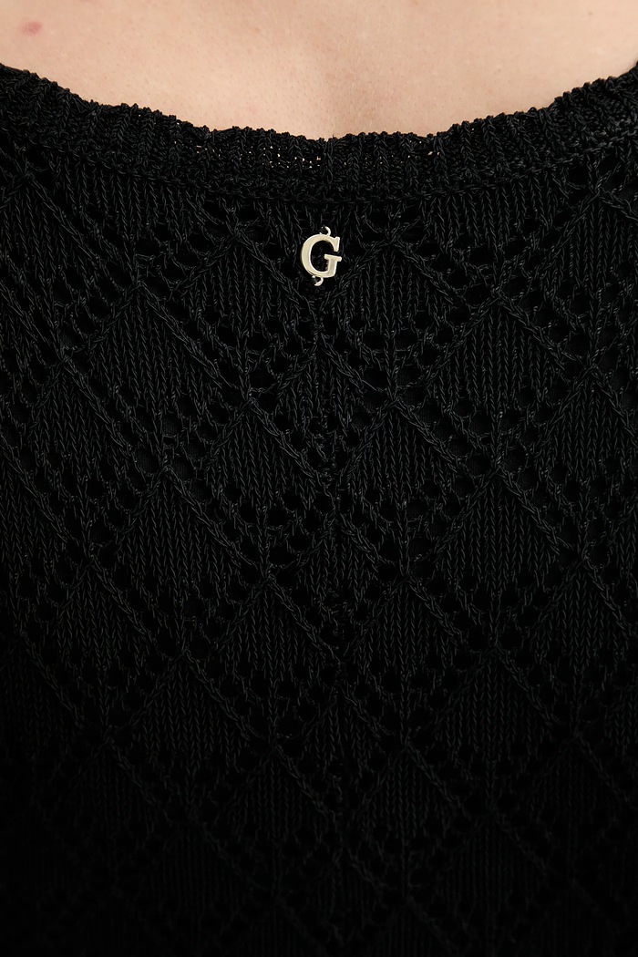 Šaty Guess ALBA W5YK85.Z0010 černá