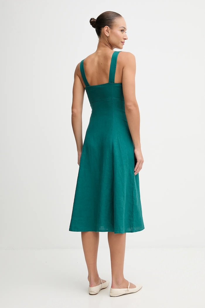 United Colors of Benetton rochie din in 4AGHDV0AG turcoaz AW25