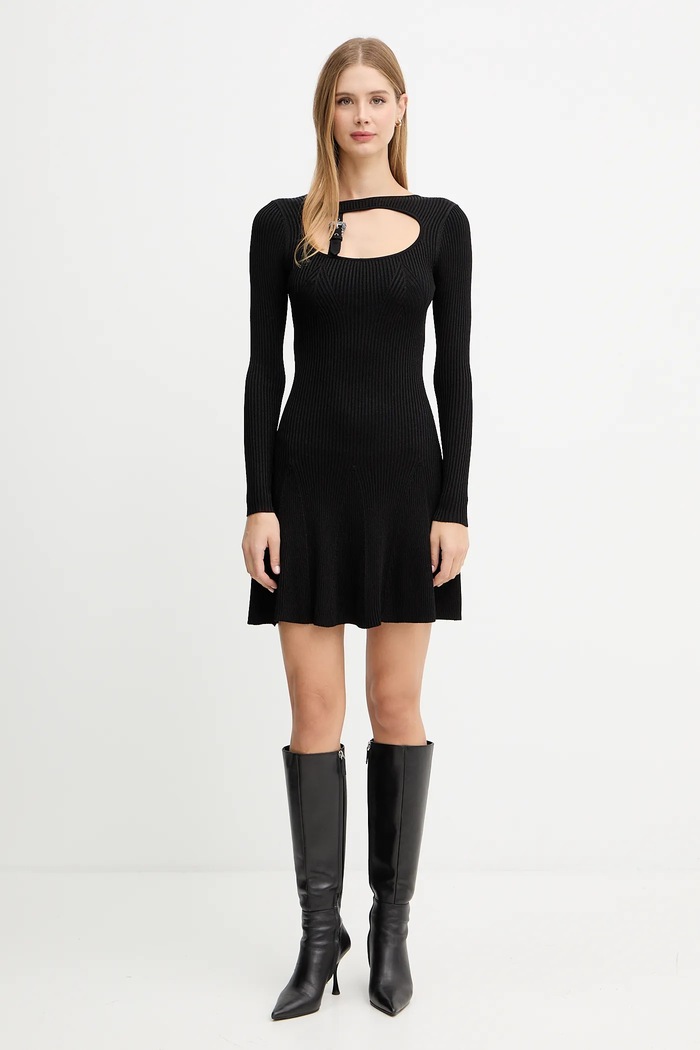 Φόρεμα Versace Jeans Couture 79HAOM01.CMH23 μαύρο AW25