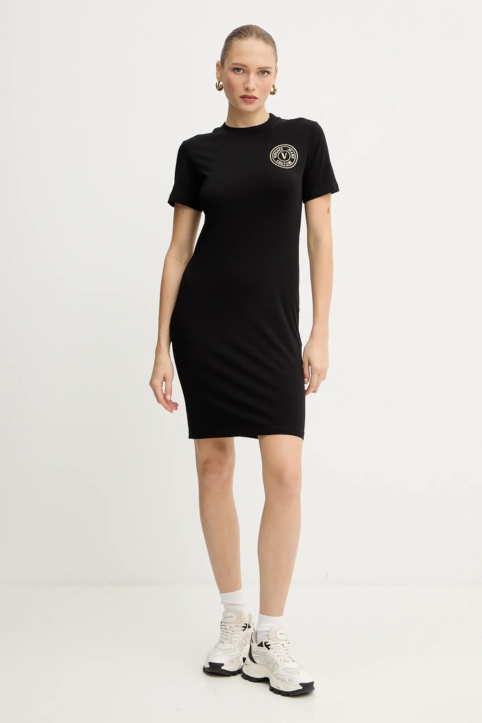 Versace Jeans Couture ruha 79HAOT00.CJ03T fekete AW25