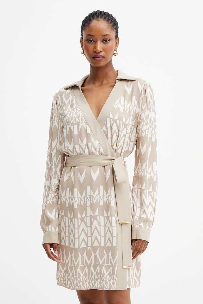 Marciano by Guess sukienka BRITNEY casual beżowy 5YGK14.7352A