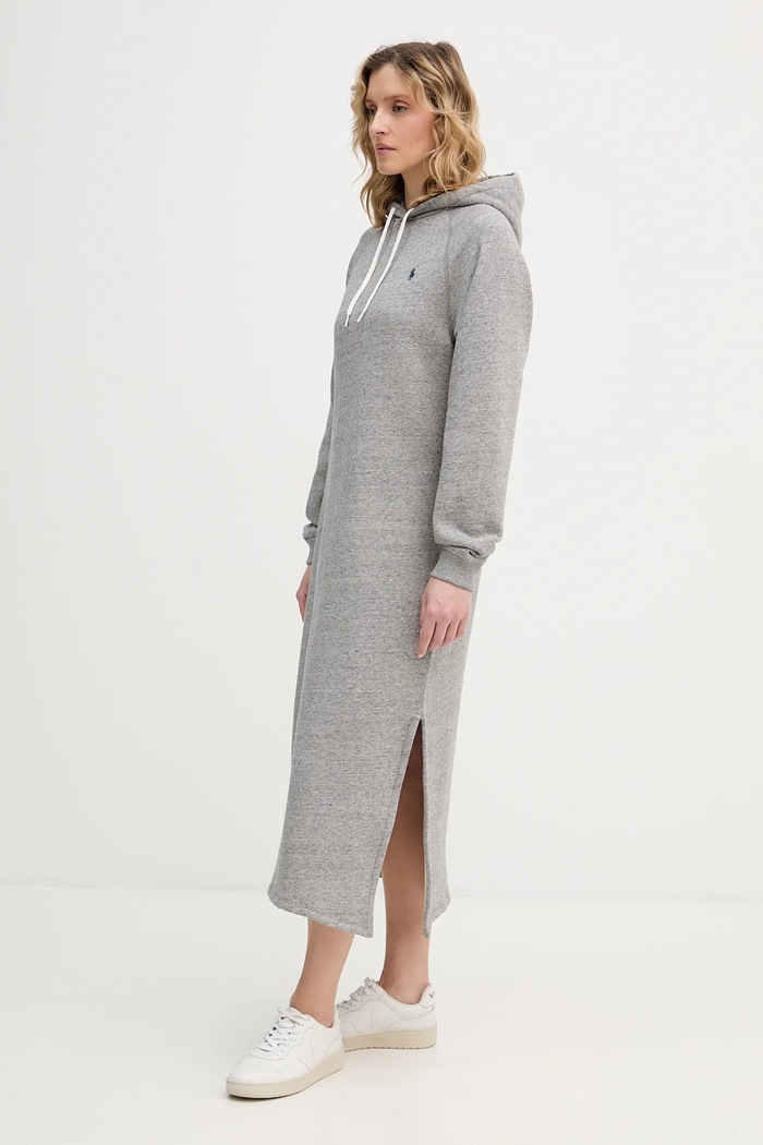 Polo Ralph Lauren rochie Knit 211972699 gri AW25