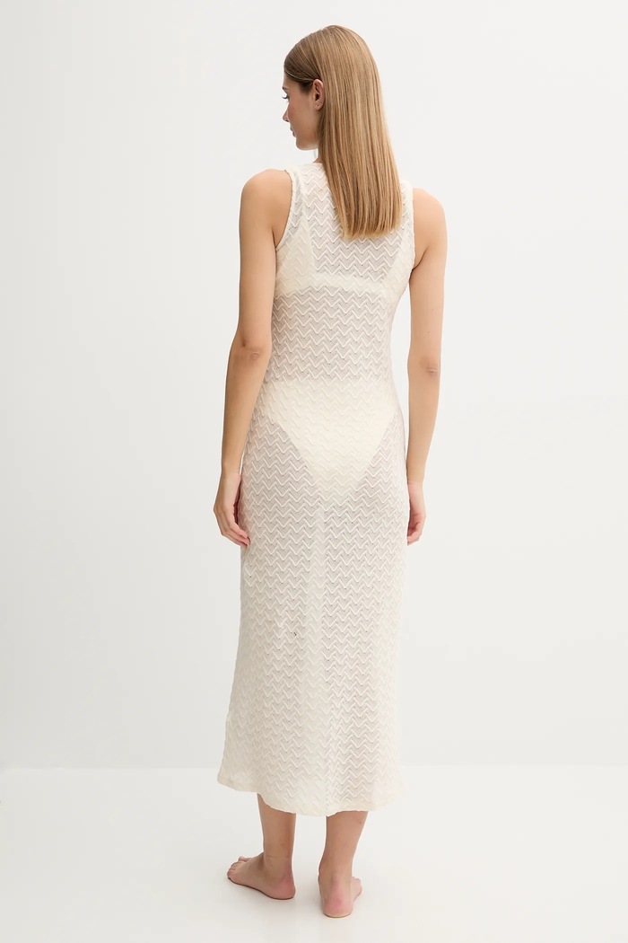 Bavlnené plážové šaty women'secret 5549937 béžová AW25