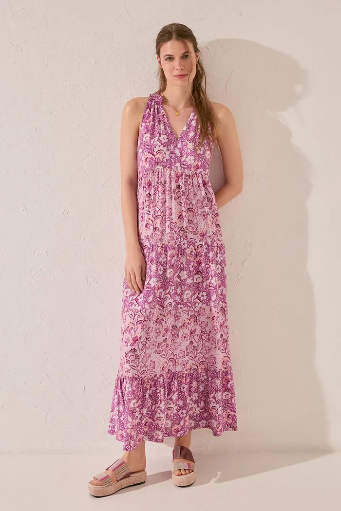 Šaty women'secret maxi fialová 4479835