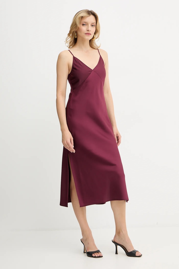 Šaty Armani Exchange 8NYA59.YNZ5Z. burgundské AW25