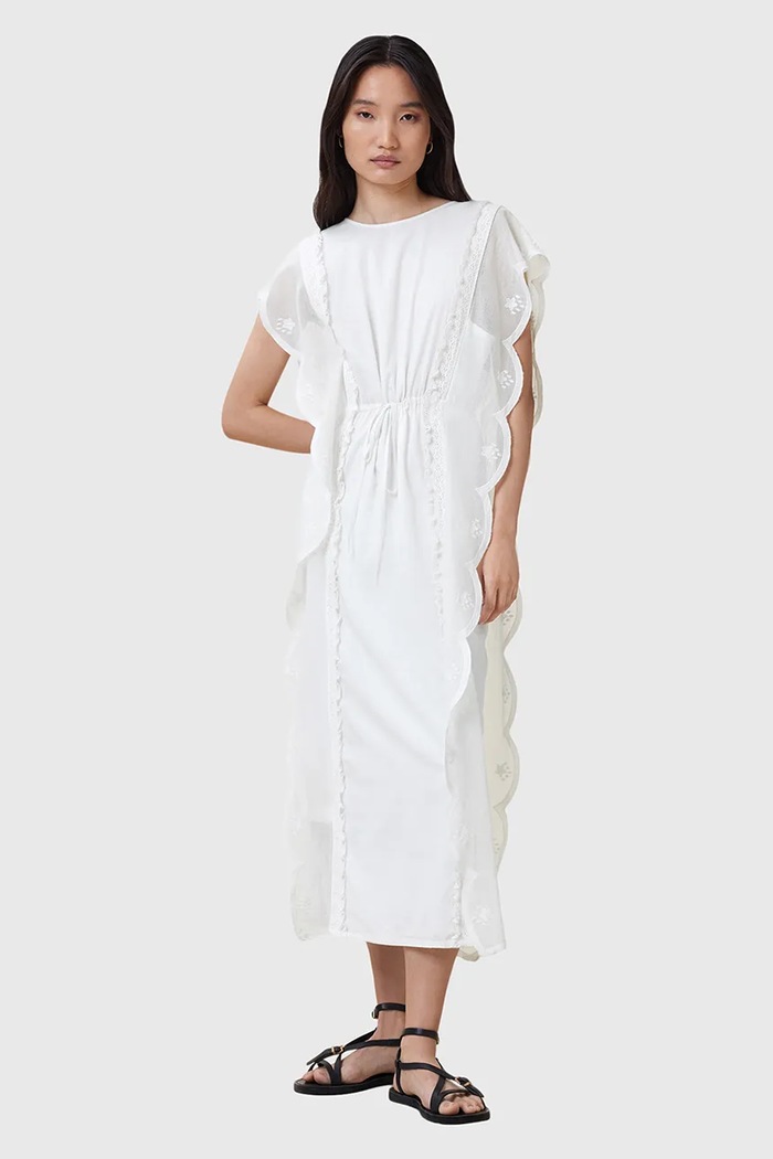 Bavlněné šaty AllSaints OLA W197DC