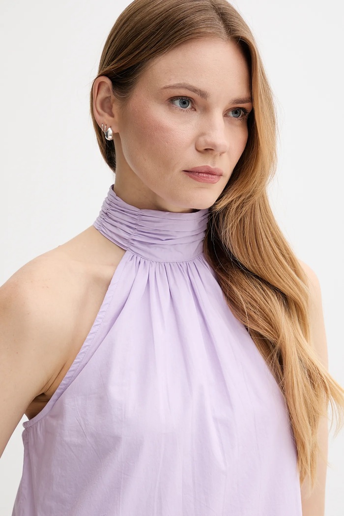 Rochie din bumbac Pepe Jeans PL953761 violet