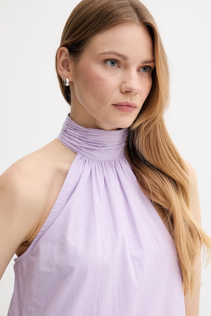 Rochie din bumbac Pepe Jeans PL953761 violet