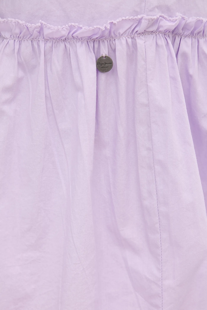 Rochie din bumbac Pepe Jeans violet PL953761