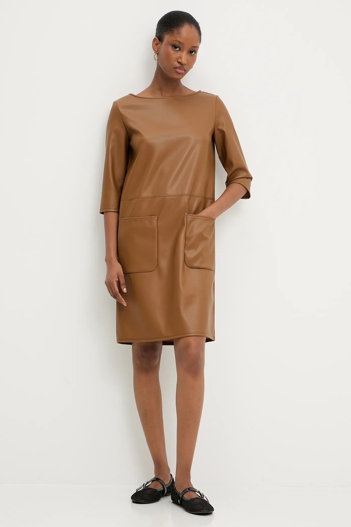 Рокля MM by Max Mara DIONIGI 2526626087600 кафяв AW25