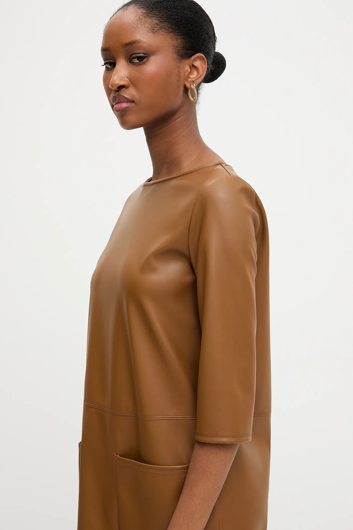Рокля MM by Max Mara DIONIGI кафяв 2526626087600