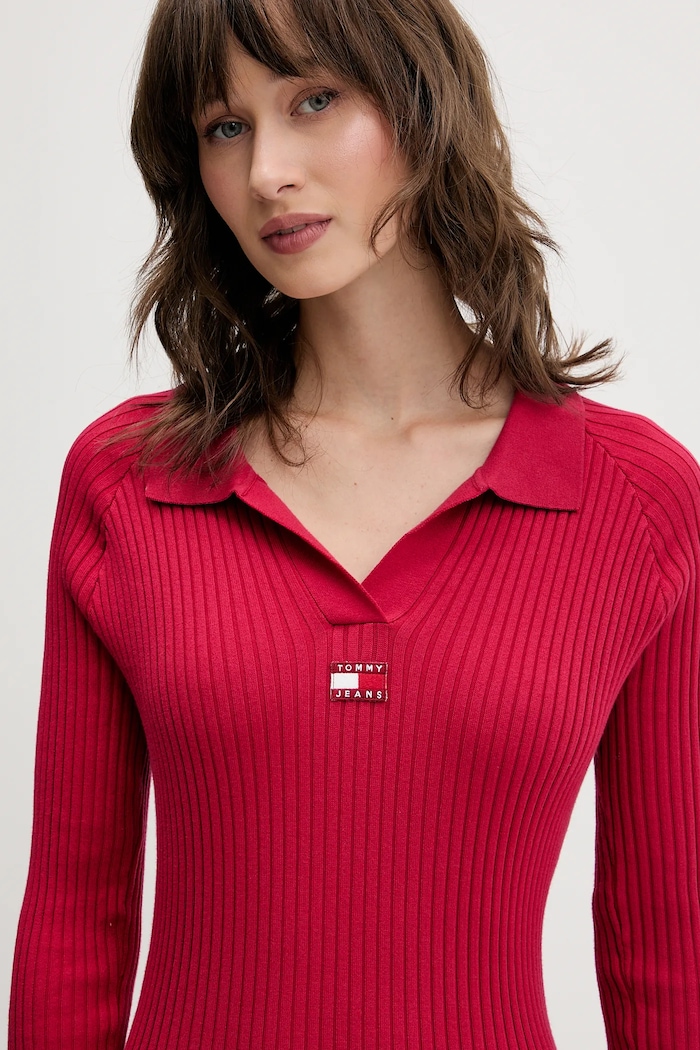 Рокля Tommy Jeans розов DW0DW22183