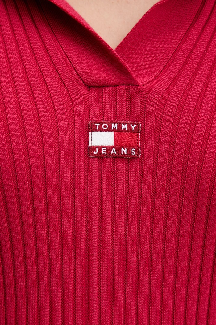 Рокля Tommy Jeans DW0DW22183 розов