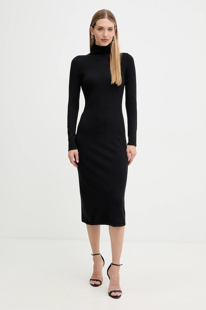 Weekend Max Mara Rochie cu lână OCROMA negru 2525326022600