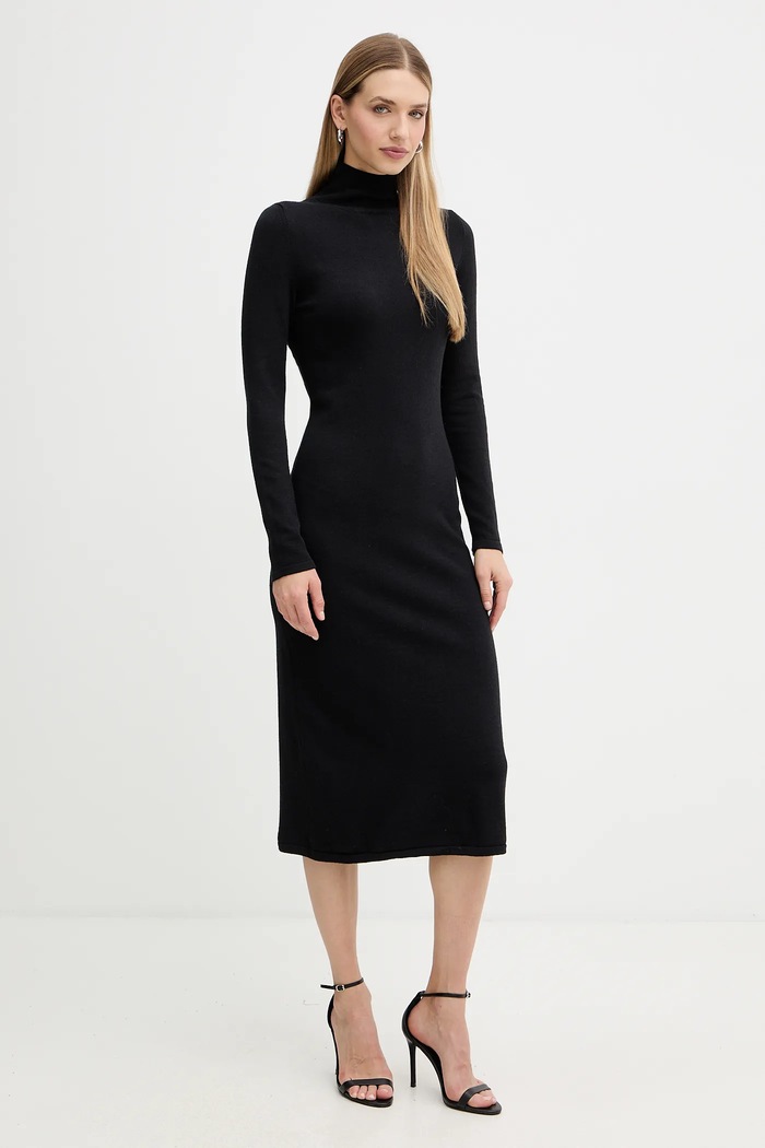 Weekend Max Mara Rochie cu lână OCROMA 2525326022600 negru AW25