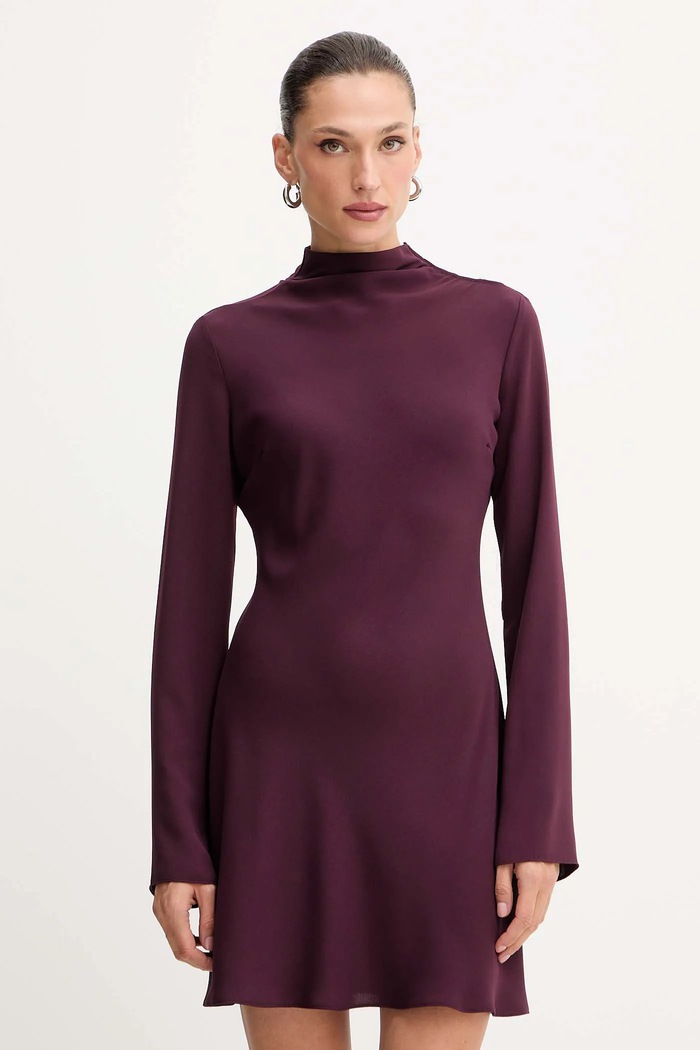 Patrizia Pepe rochie mini burgundia 2A2980.A655