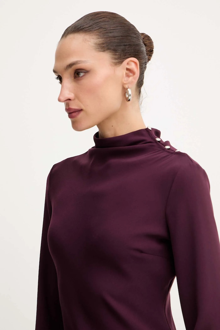 Patrizia Pepe rochie burgundia 2A2980.A655
