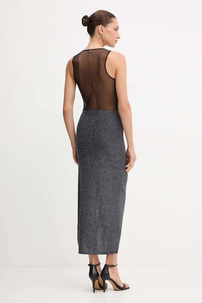 Patrizia Pepe rochie 2A2990.J340 argintiu AW25