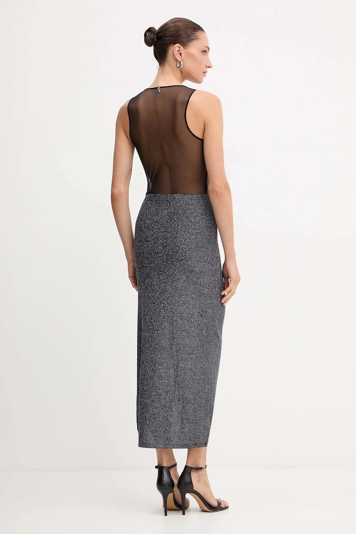 Patrizia Pepe rochie 2A2990.J340 argintiu AW25