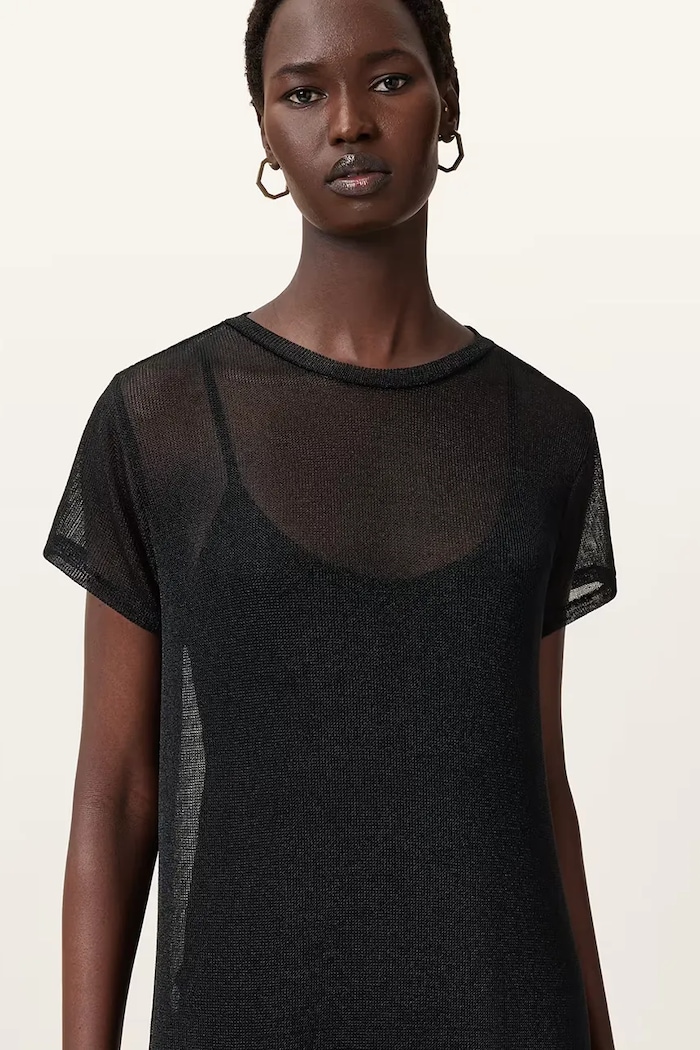 AllSaints Rochie THEA W236DC negru AW25