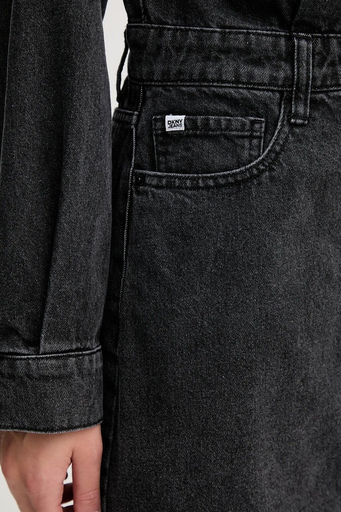 Dkny sukienka jeansowa DJ5D9064 szary
