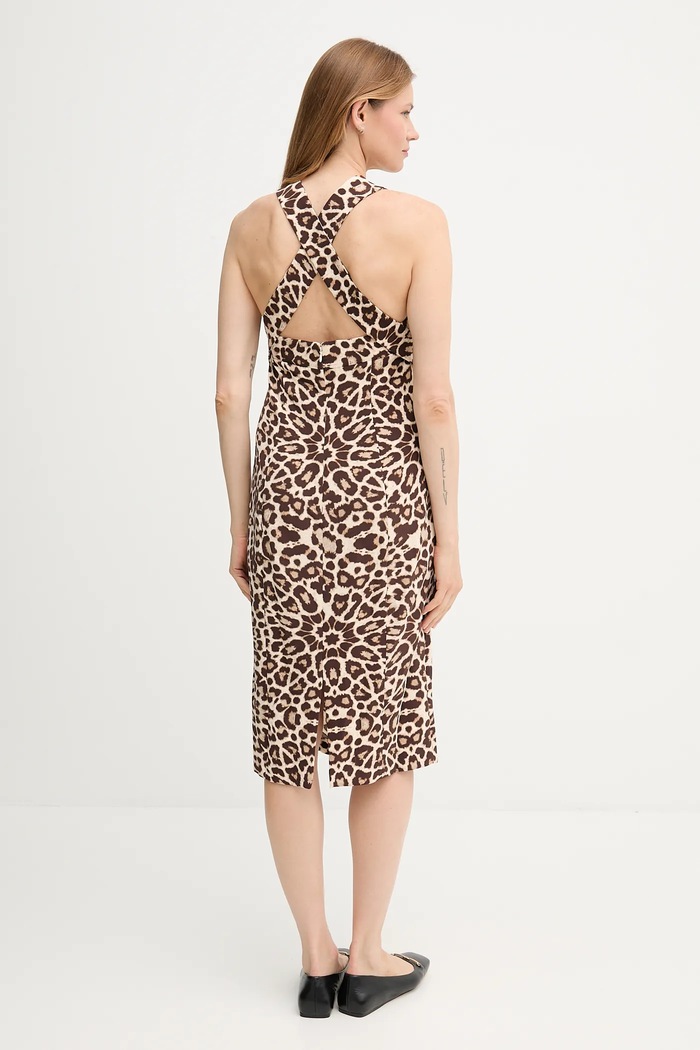 Φόρεμα Dkny DD5N1L20 μπεζ AW25