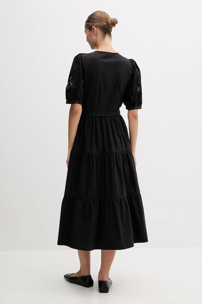 Dkny pamut ruha P5DB0B48 fekete AW25