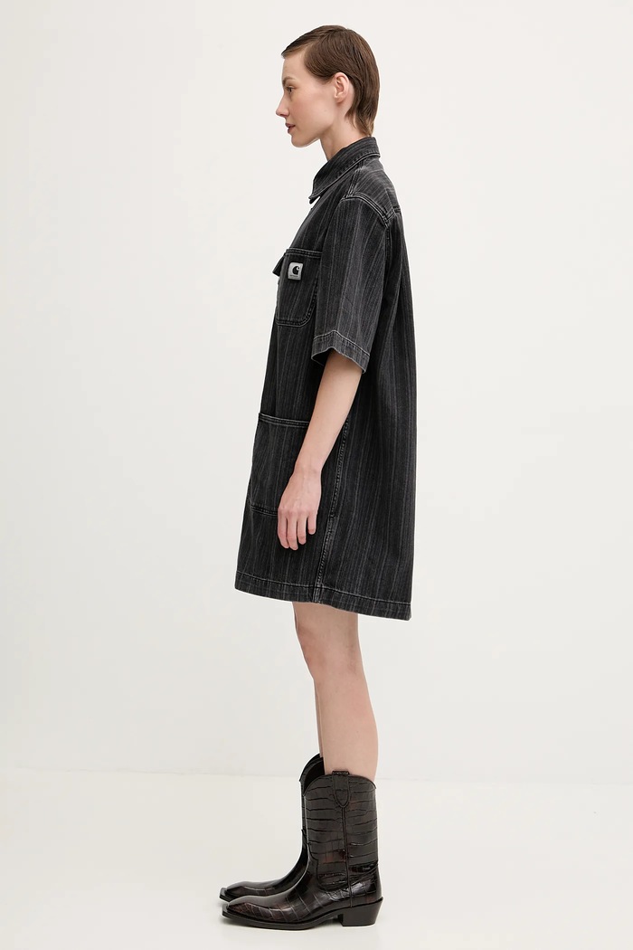 Carhartt WIP denim dress W' Rylan I035578.32I06 black AW25