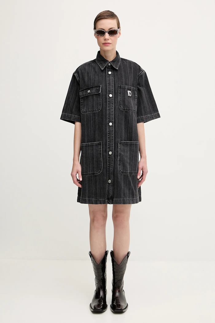 Carhartt WIP denim dress W' Rylan I035578.32I06 black