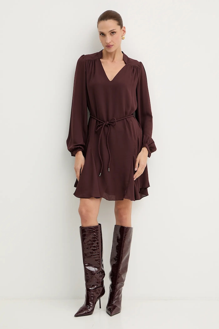 Φόρεμα Guess WANDA W5BK51.WGLA2 μπορντό AW25