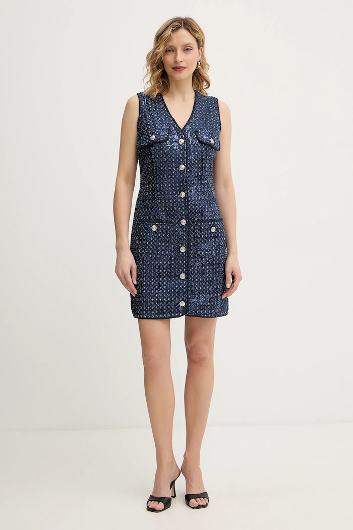 Φόρεμα Guess GABRIELA W5BK41.D0771 σκούρο μπλε AW25