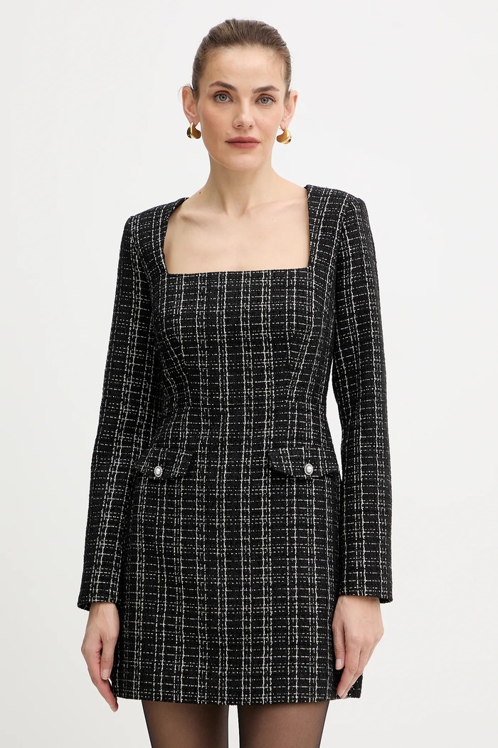 Šaty Guess SANDRA pletenina čierna W5BK20.W2382