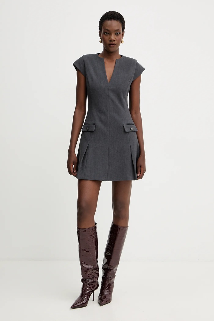 Šaty Guess JOANDRA W5BK19.W2402 šedá AW25