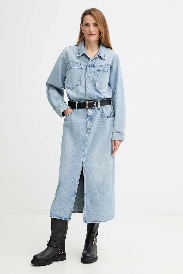 Levi's Rochie jeans 0002Q.0000 albastru AW25