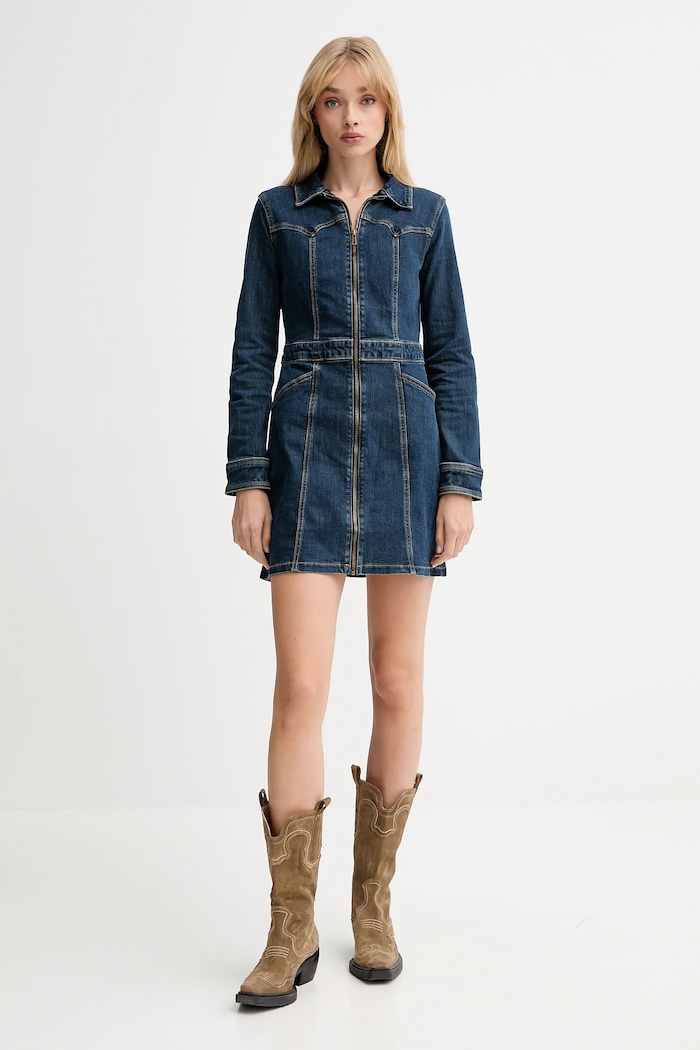 Levi's rochie jeans 003S6 albastru AW25