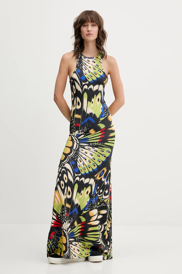 Šaty adidas x Farm Rio maxi zelená JL8610