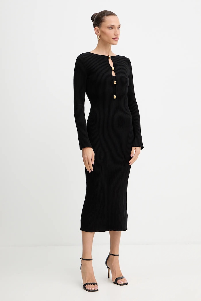 Marciano by Guess sukienka AGATHE długi czarny 5BGK55.5891Z