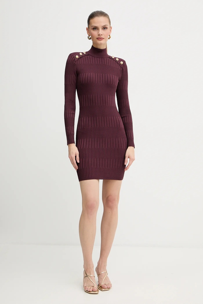 Marciano by Guess sukienka JANET 5BGK52.5881Z bordowy AW25