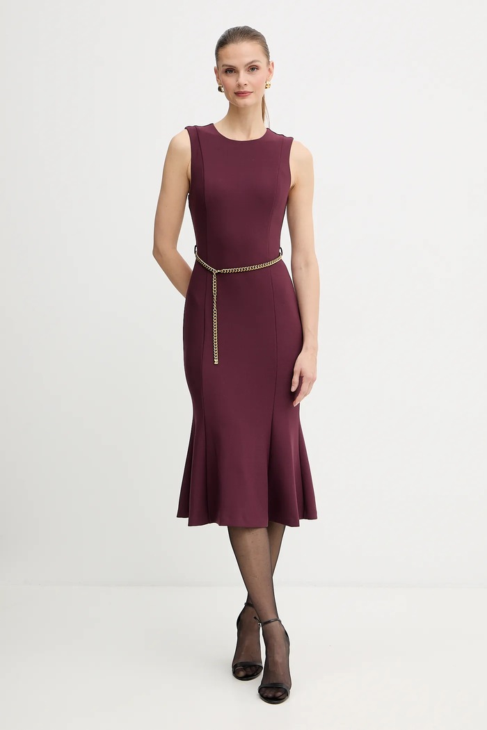 Odzież Marciano by Guess sukienka LIA 5BGK20.6302A bordowy