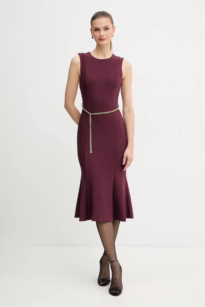 Odzież Marciano by Guess sukienka LIA 5BGK20.6302A bordowy