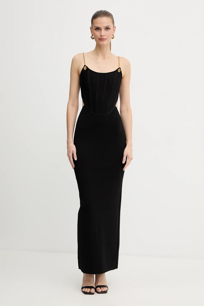 Marciano by Guess rochie AISHA maxi negru 5BGK10.5036Z