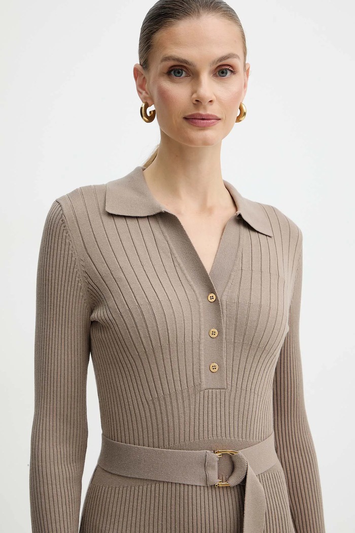 Marciano by Guess sukienka AGATHE beżowy 5BGK07.5891Z