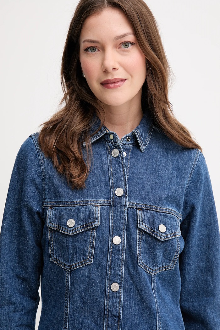 Rifľové šaty Pepe Jeans modrá PL95377284C1