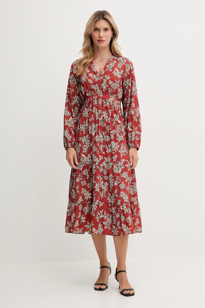 Pepe Jeans sukienka casual pomarańczowy PL9537695