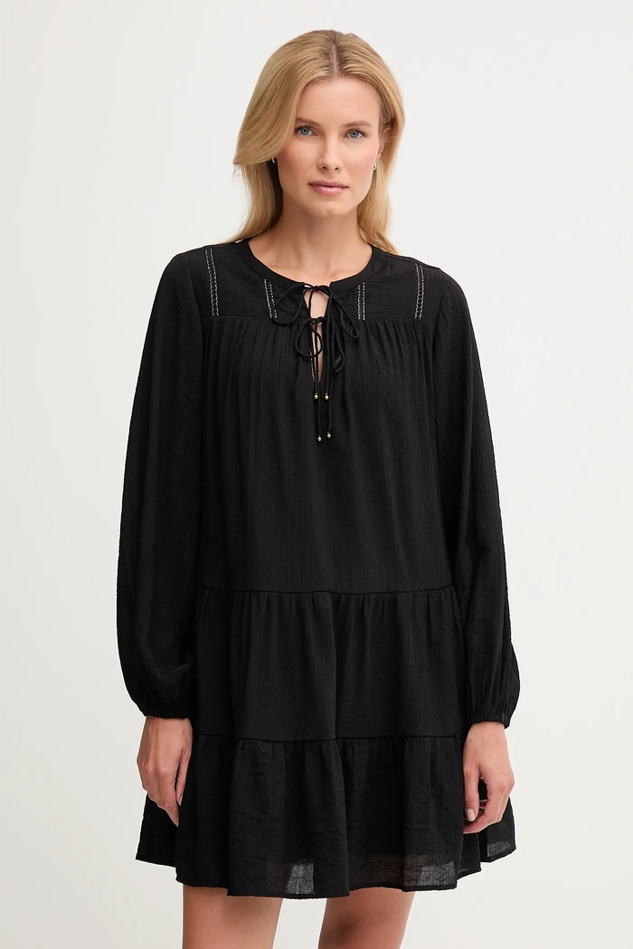 Šaty Pepe Jeans látka čierna PL9537696