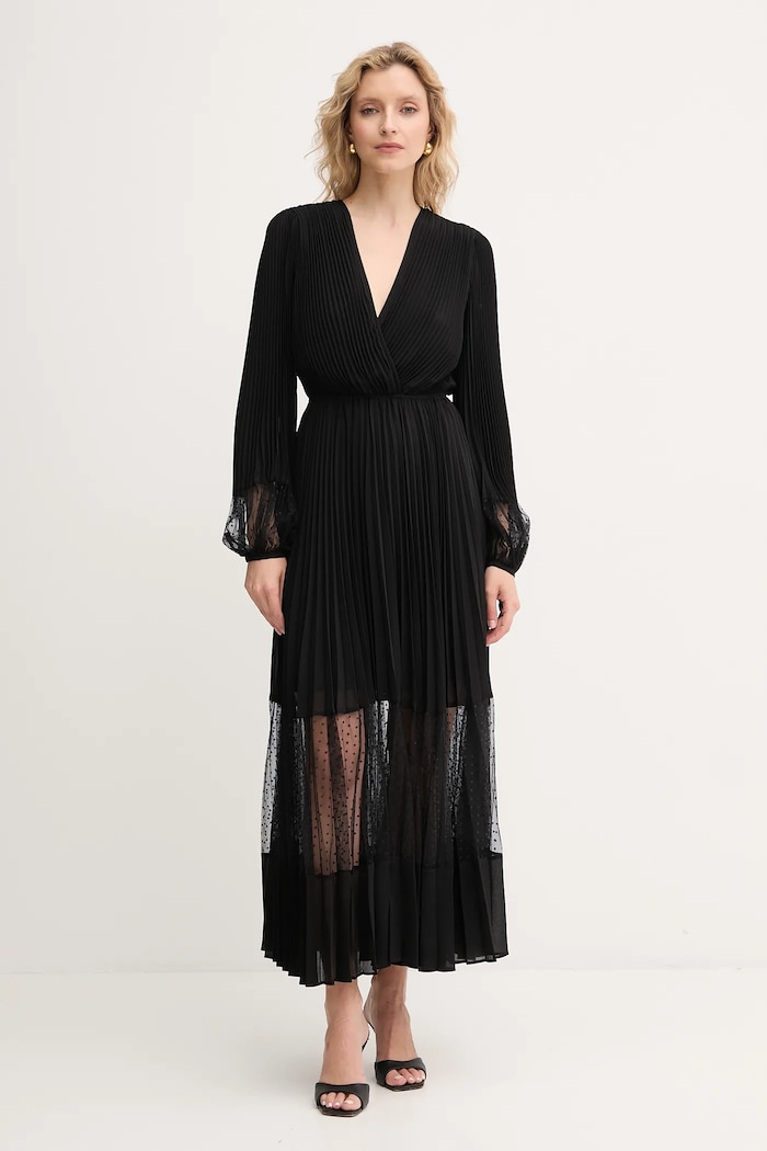 Twinset sukienka tkanina czarny 252TP2641