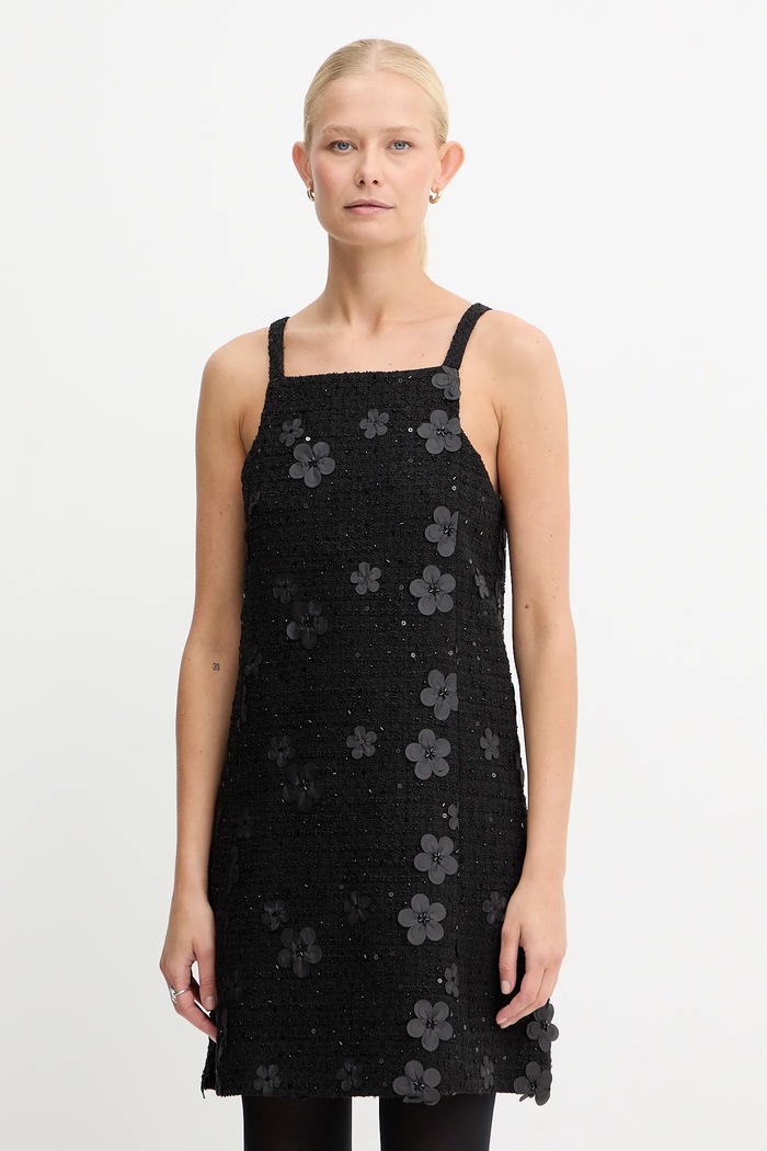 Twinset sukienka rozkloszowany czarny 252TP2142